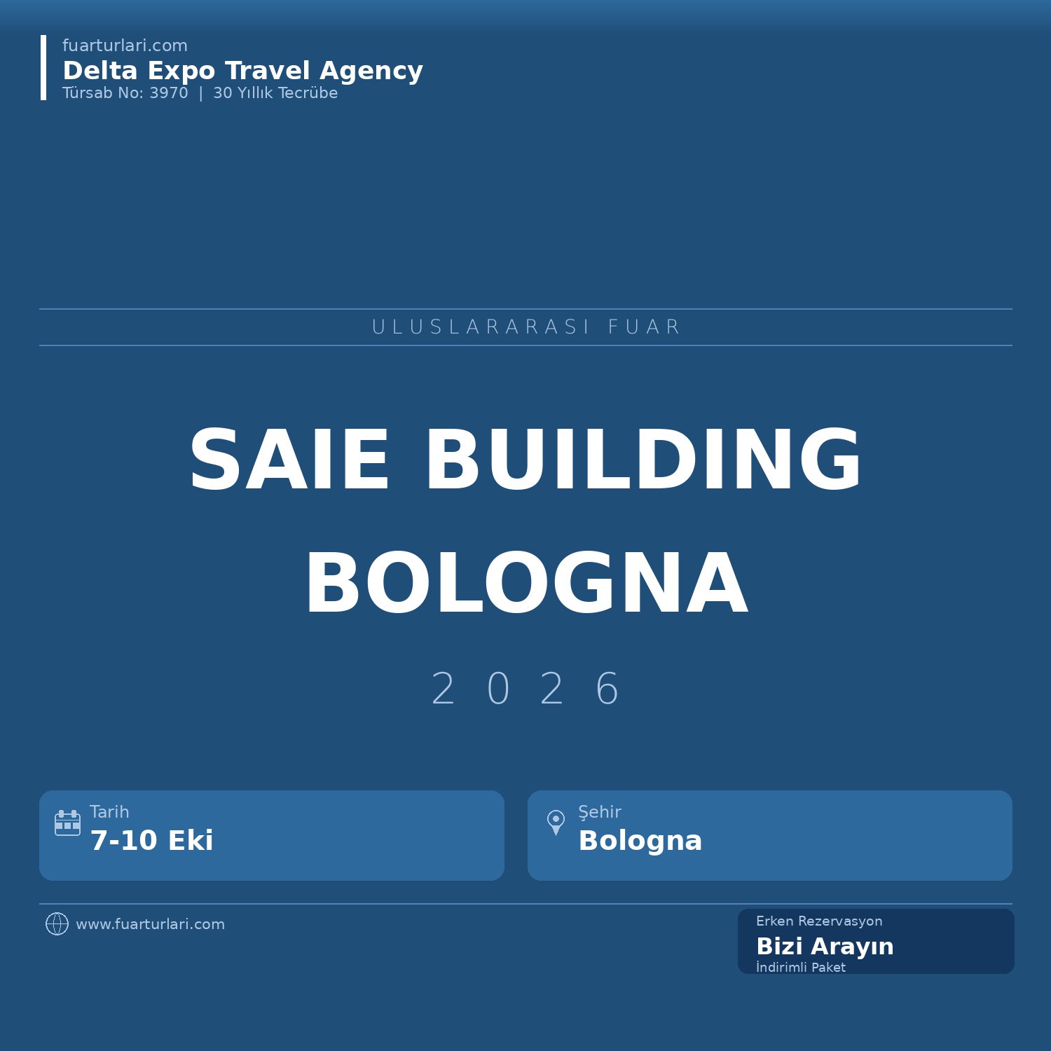 SAIE The Building Fair 2026 - Fuar Salonu