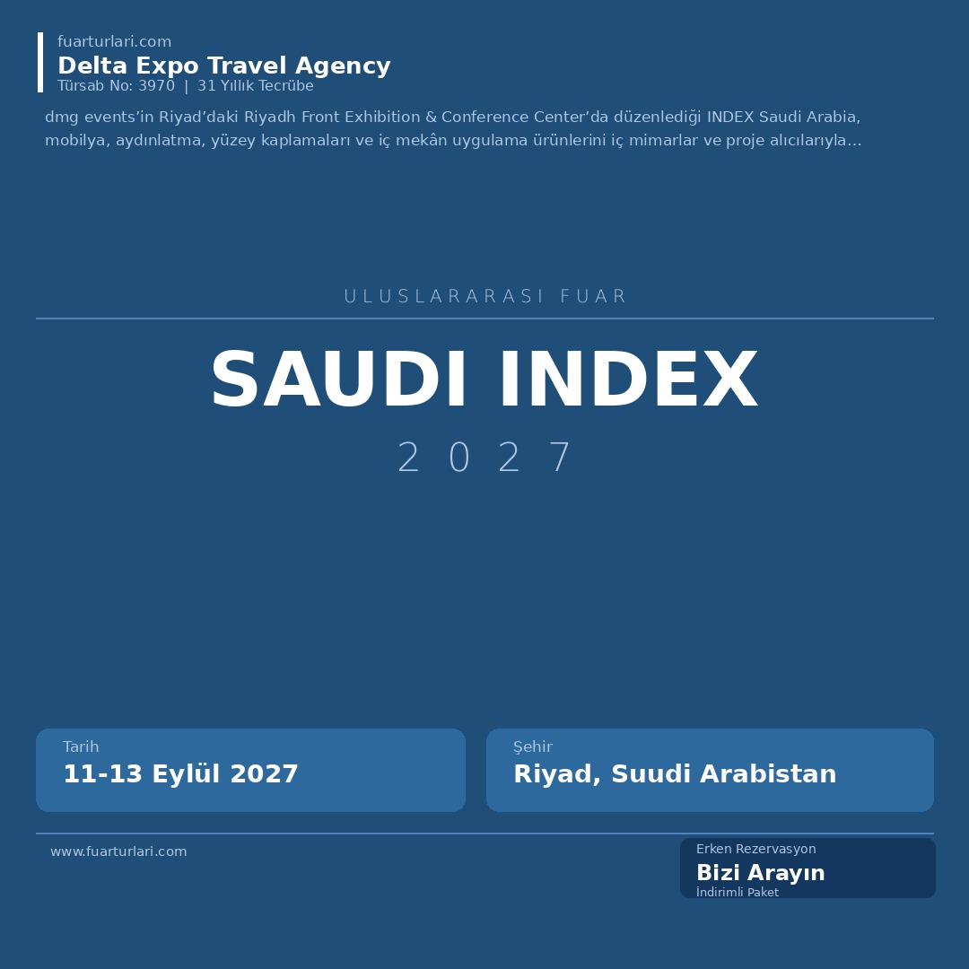 Saudi Index 2027 - Fuar Salonu