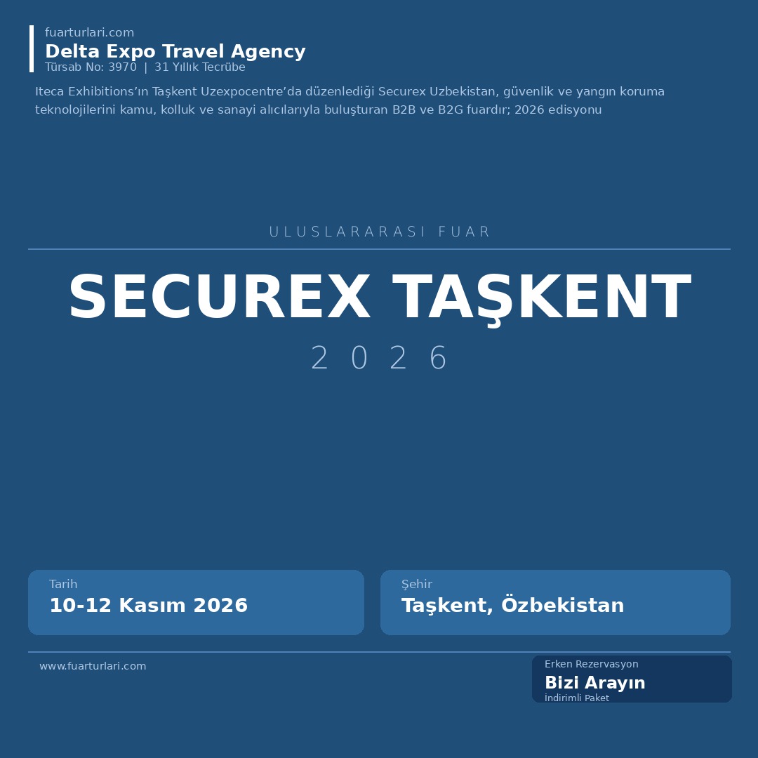 Securex 2026 Taşkent - Fuar Salonu