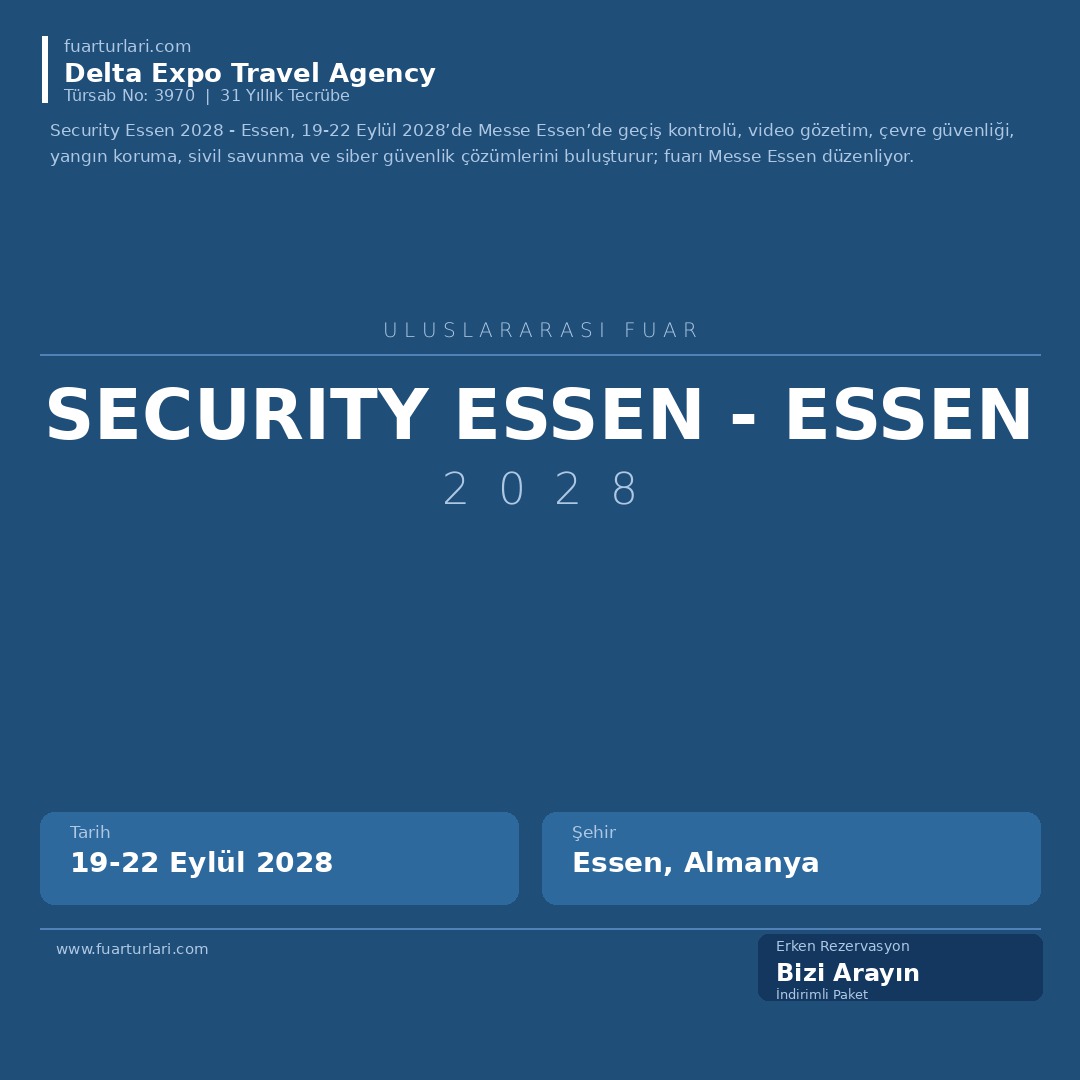 Security Essen 2028 - Essen - Fuar Salonu