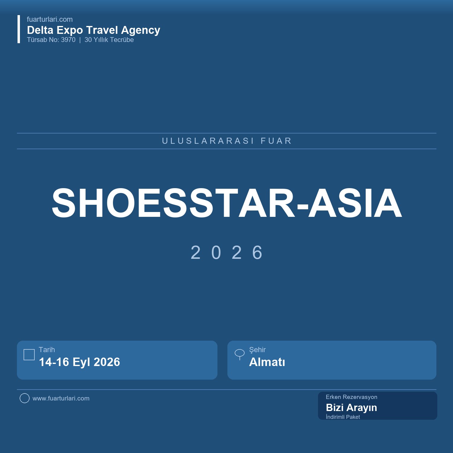 SHOESSTAR-ASIA 2026 - Almatı - Fuar Salonu