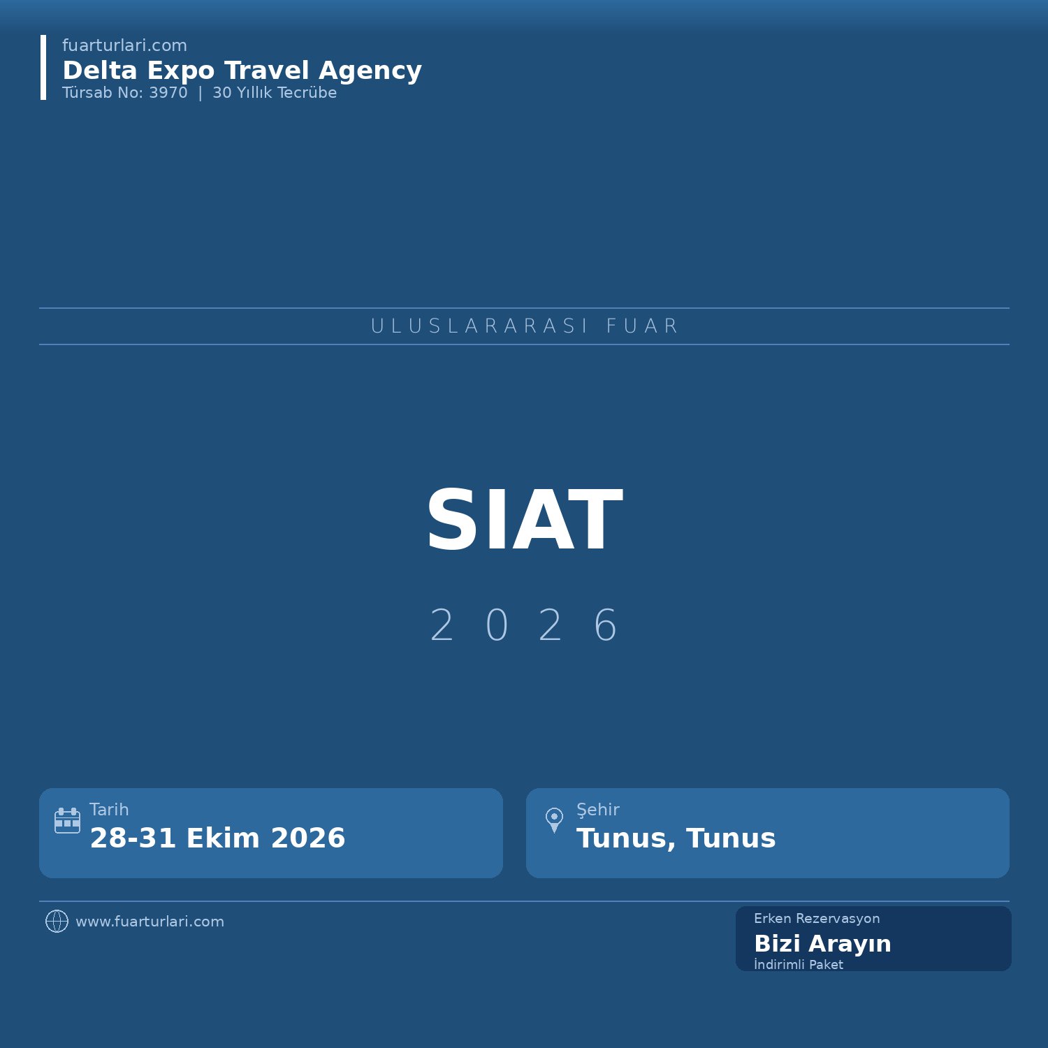 SIAT 2026 - Fuar Salonu