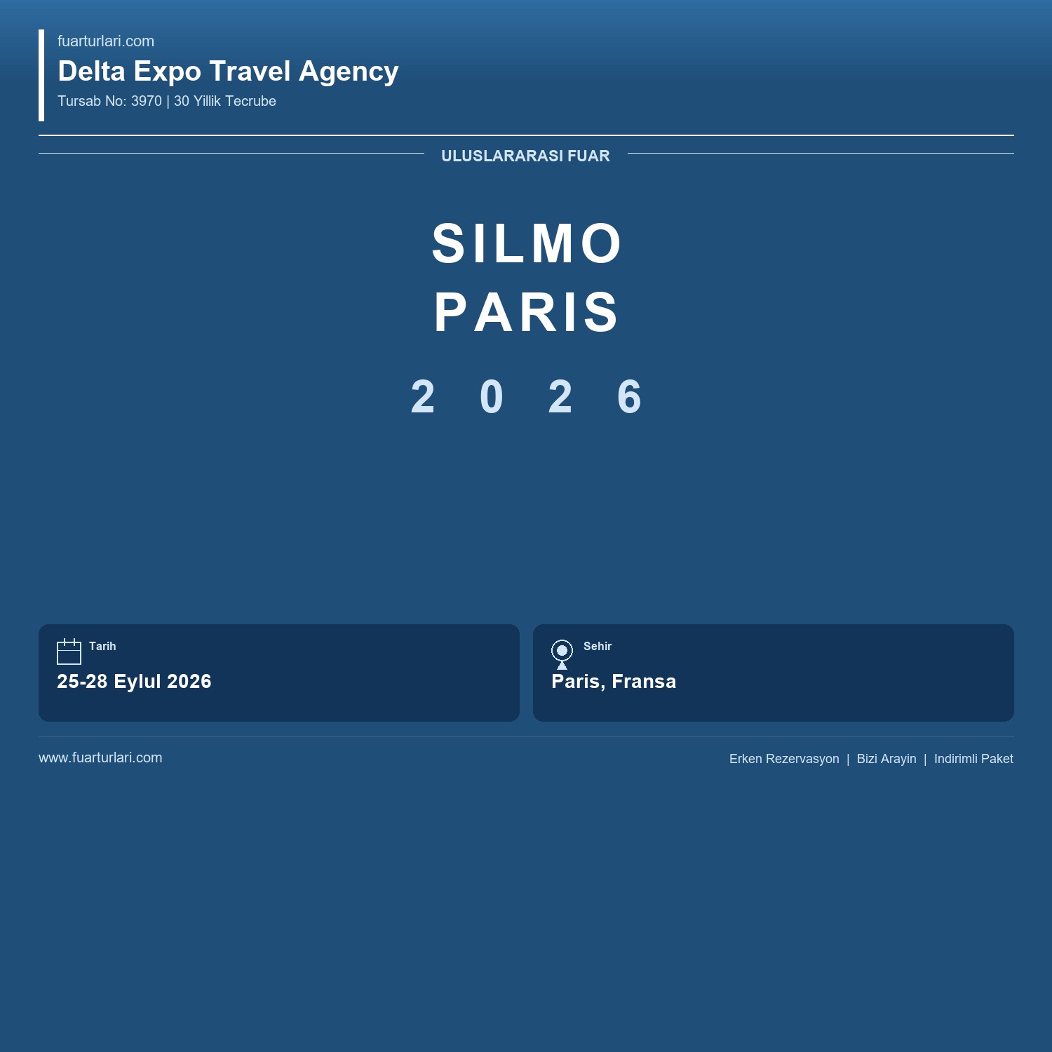 SILMO Paris 2026 - Fuar Salonu