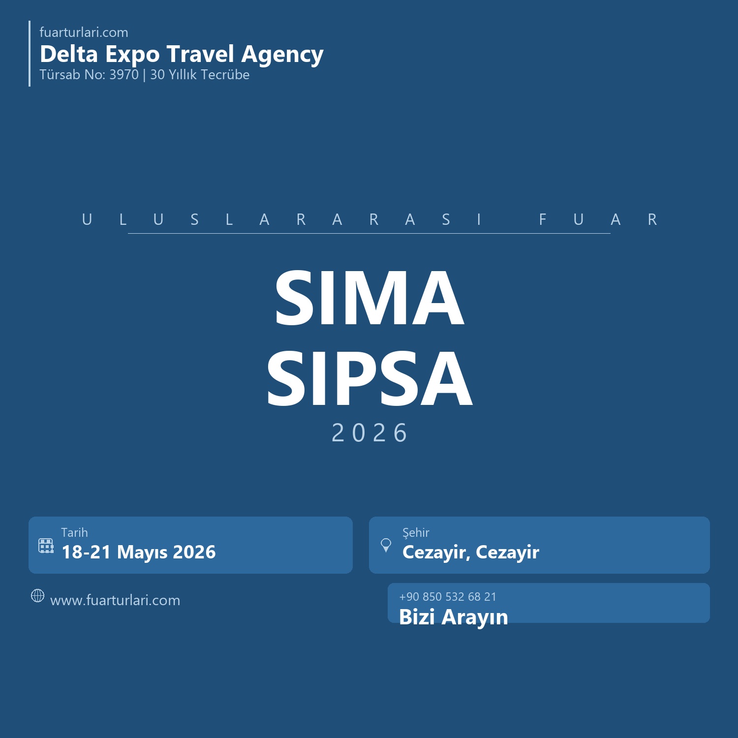 SIMA SIPSA Algiers 2026 - Fuar Salonu