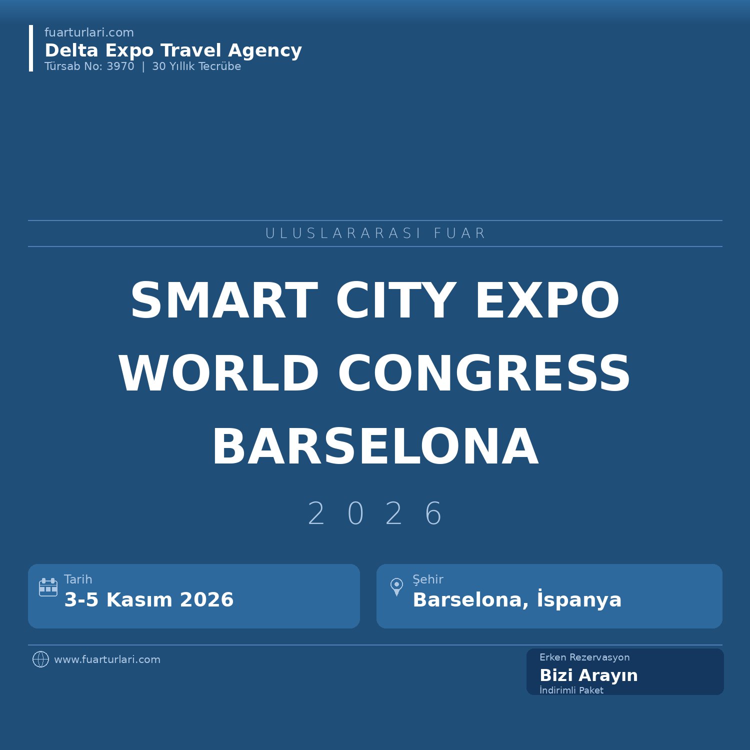 Smart City Expo World Congress 2026 - Fuar Salonu