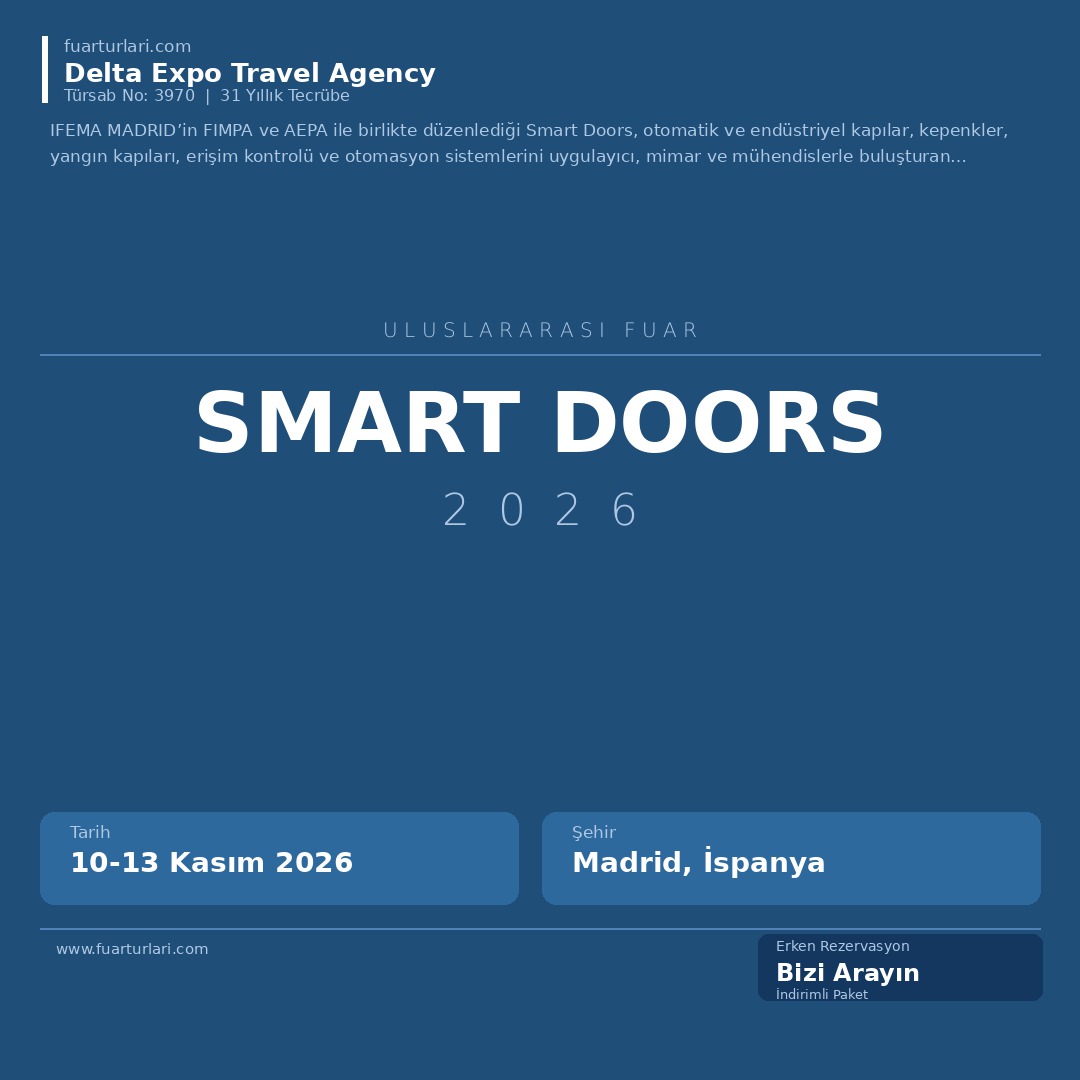 Smart Doors 2026 - Fuar Salonu