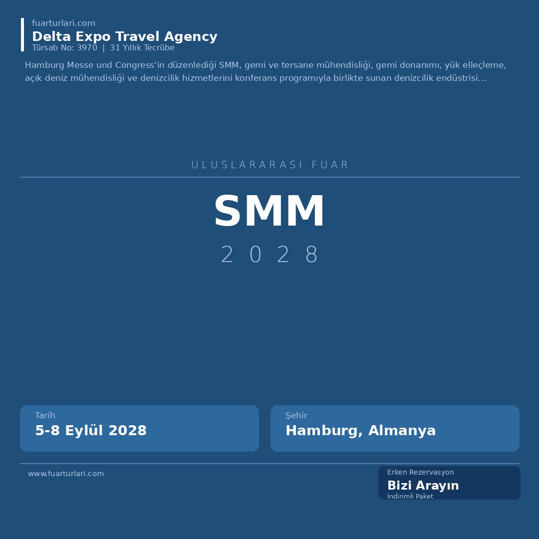 SMM 2028 - Fuar Salonu