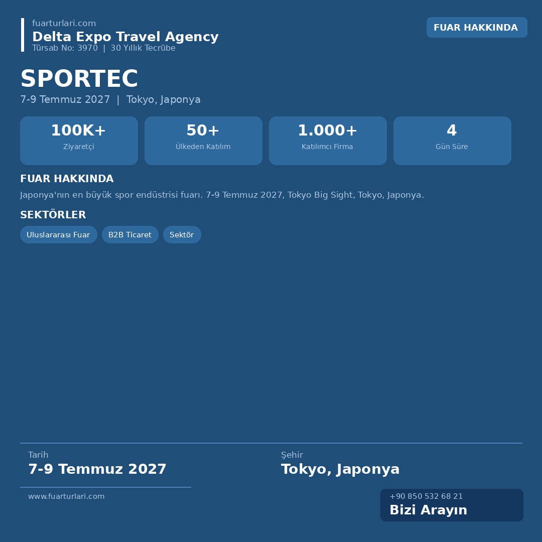 Sportec 2027 - Fuar Salonu