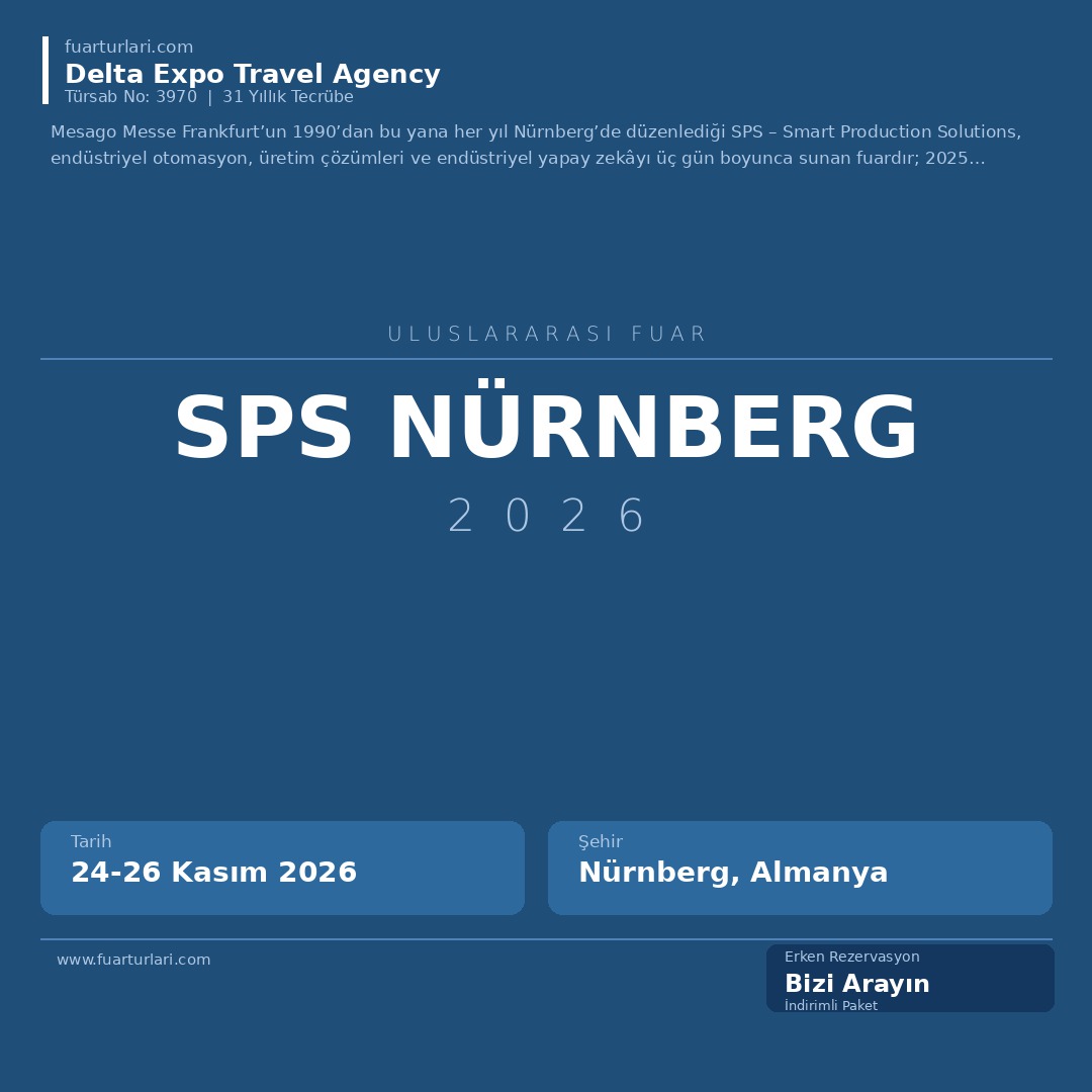 SPS Nürnberg 2026 - Fuar Salonu