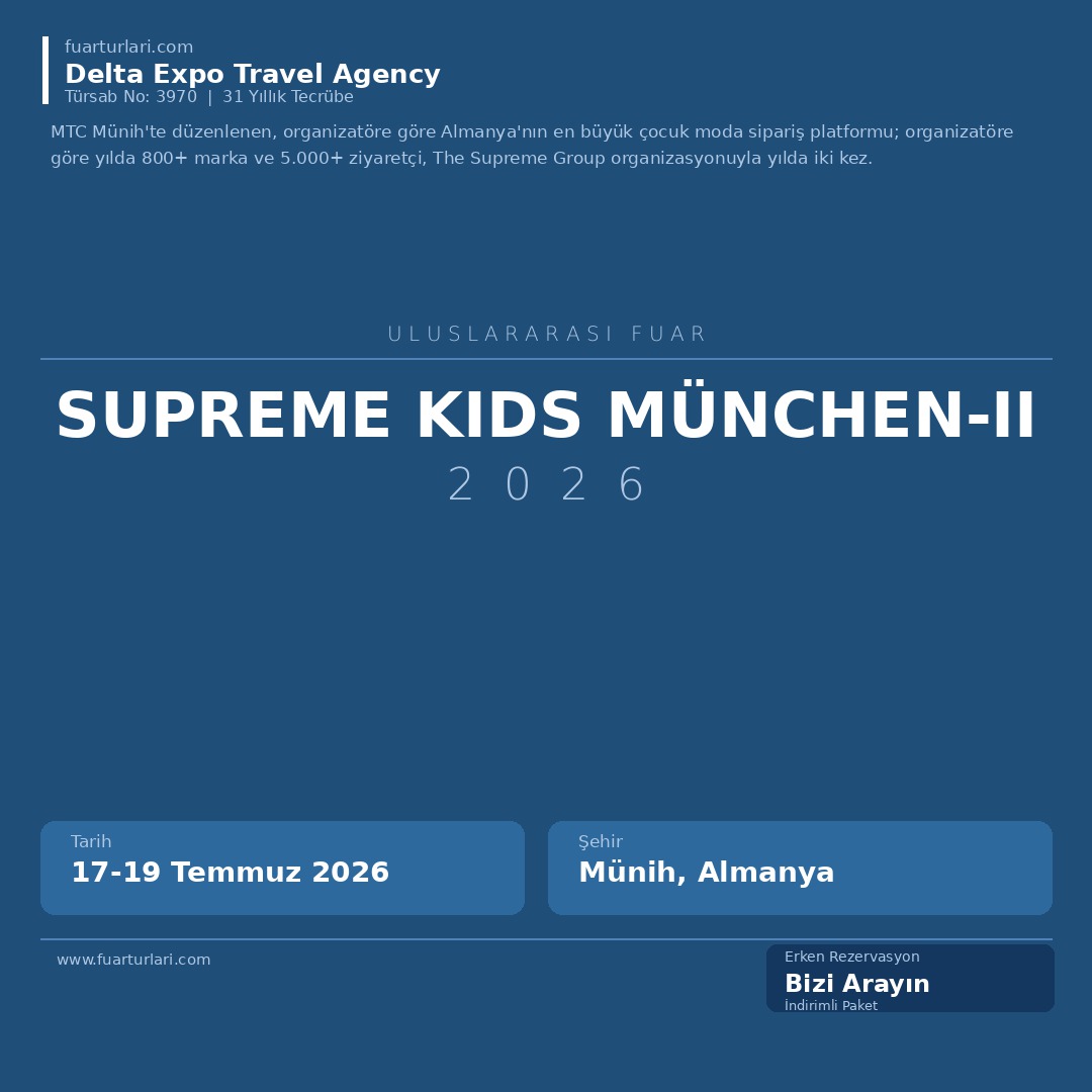 Supreme Kids München-II 2026 - Fuar Salonu