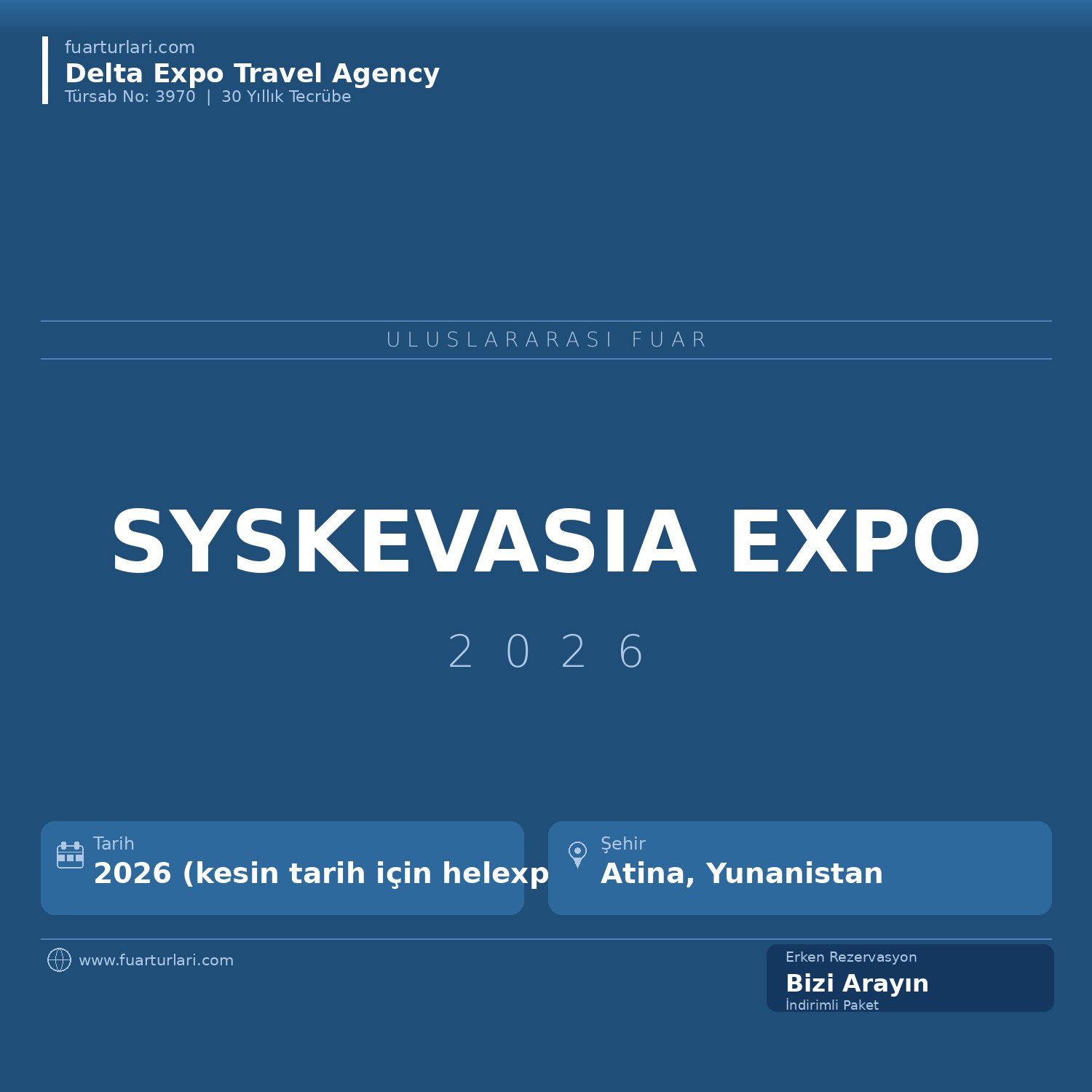 Syskevasia Expo 2026 - Fuar Salonu