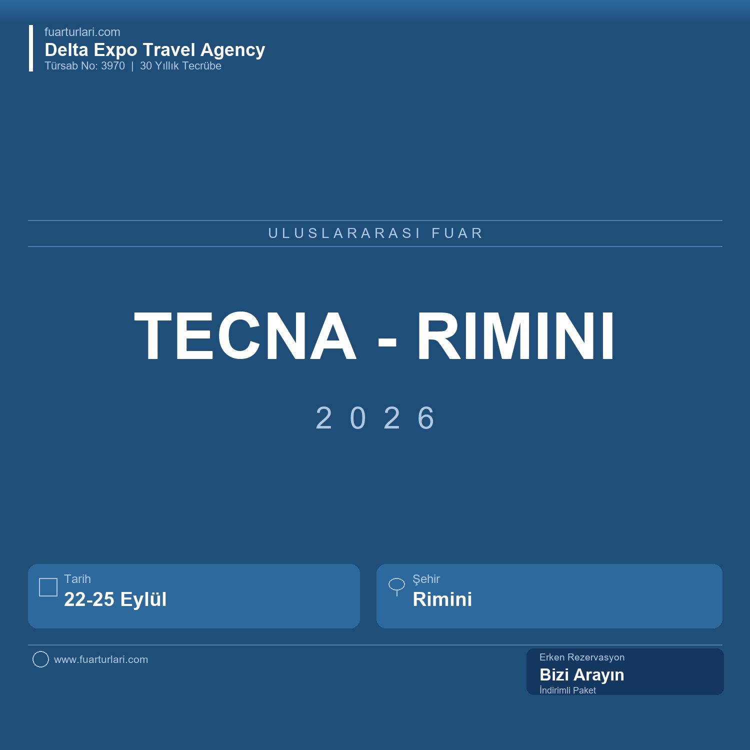 TECNA 2026 - Rimini - Fuar Salonu