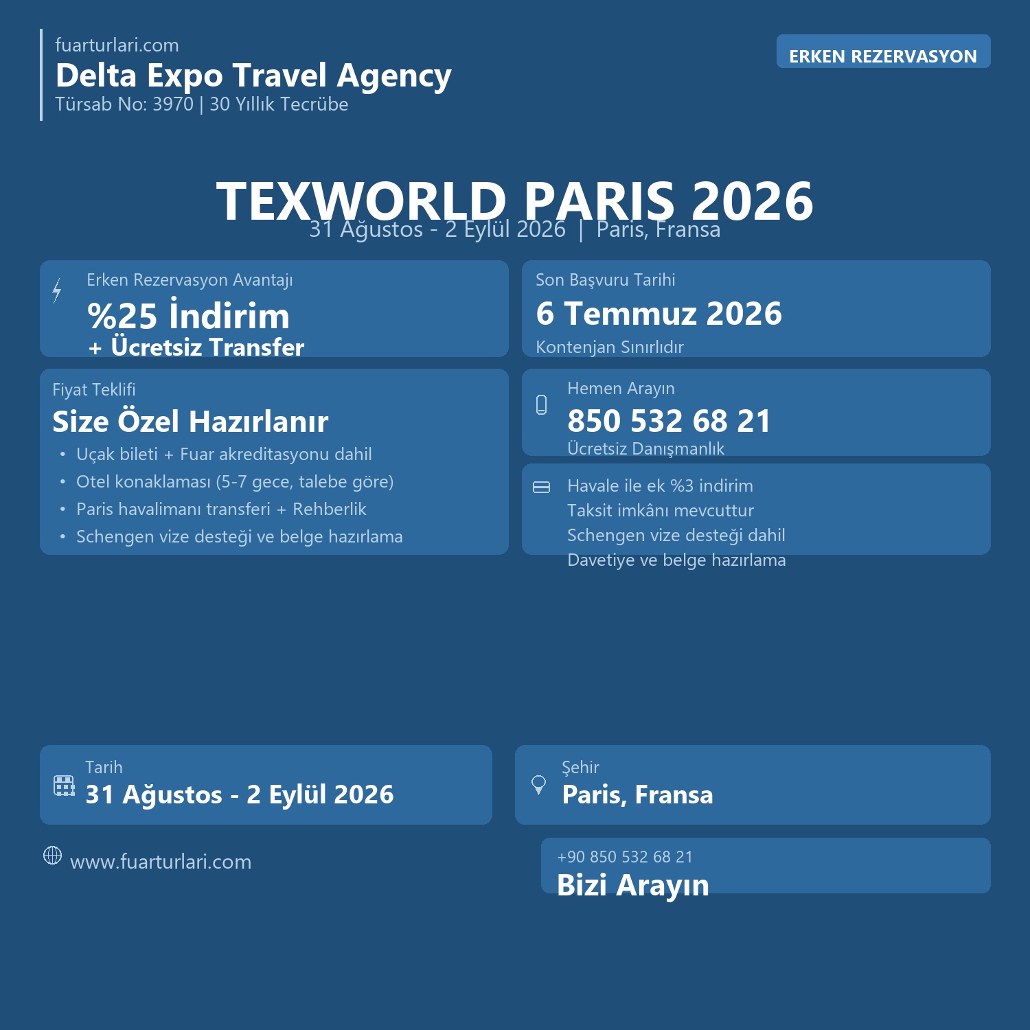 Texworld Paris 2026 - Fuar Salonu