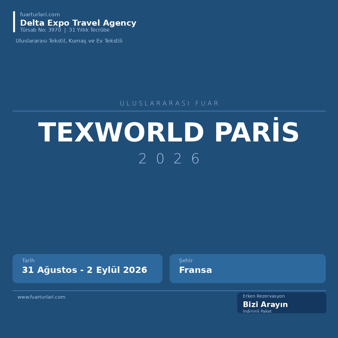 Texworld Paris 2026 - Fuar Salonu