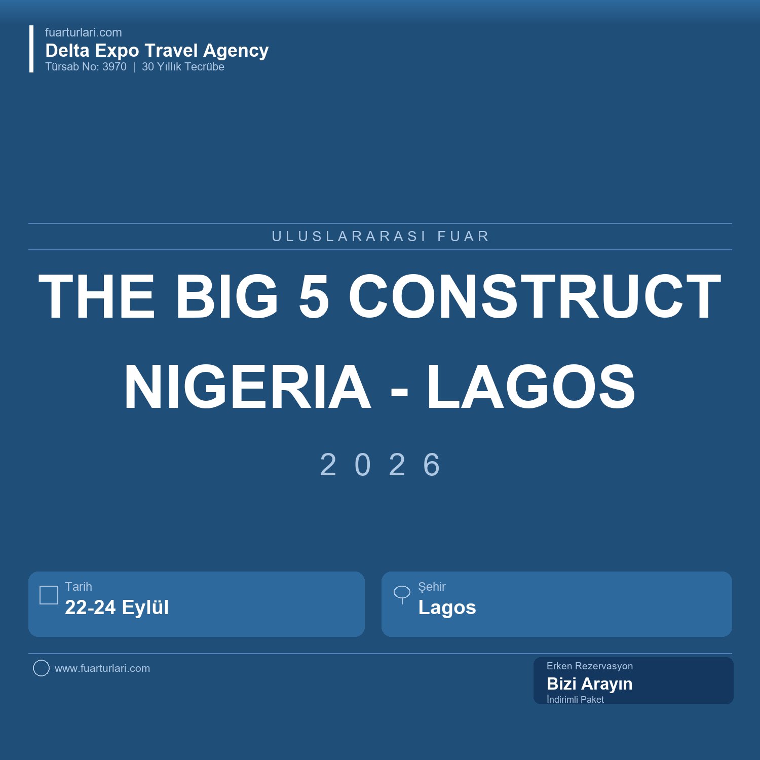 The Big 5 Construct Nigeria 2026 - Lagos - Fuar Salonu