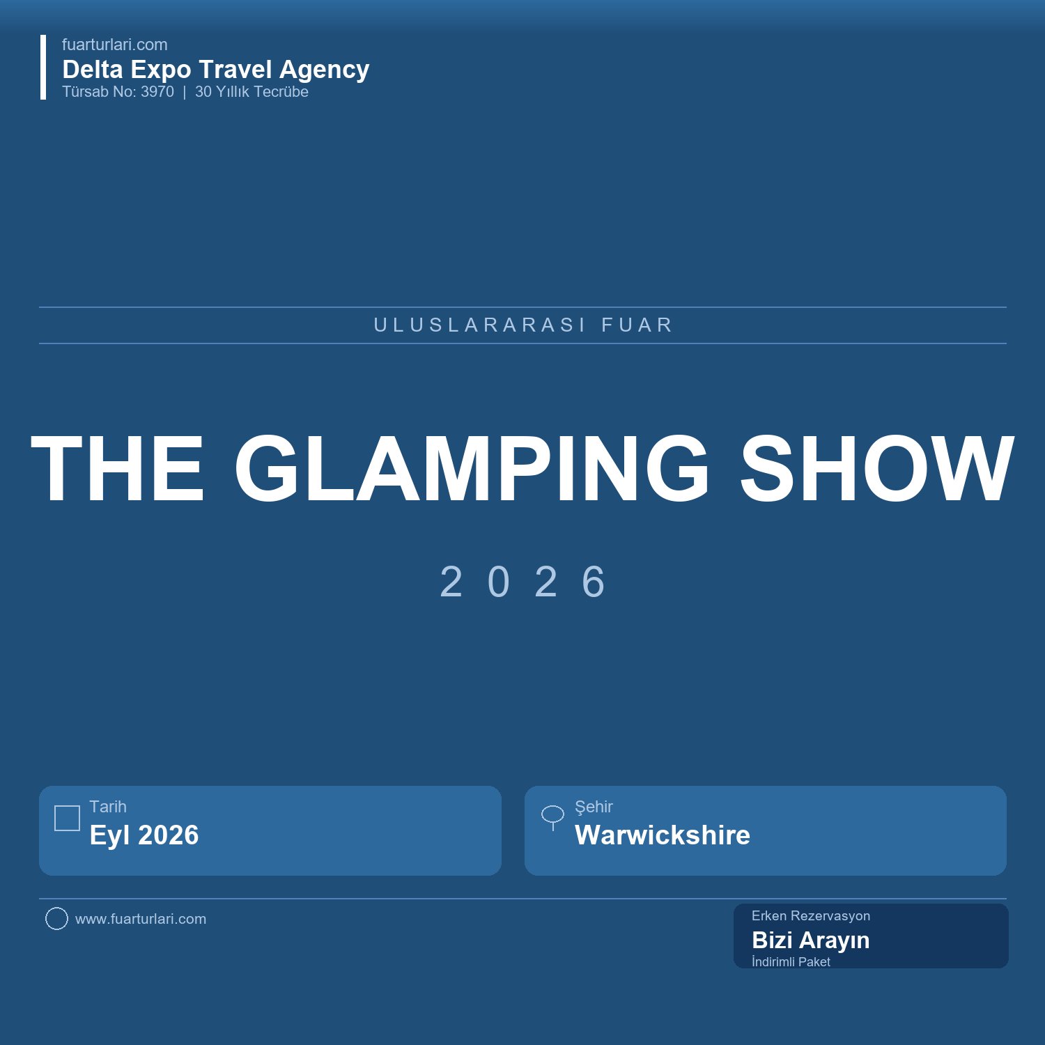 The Glamping Show 2026 - Warwickshire - Fuar Salonu