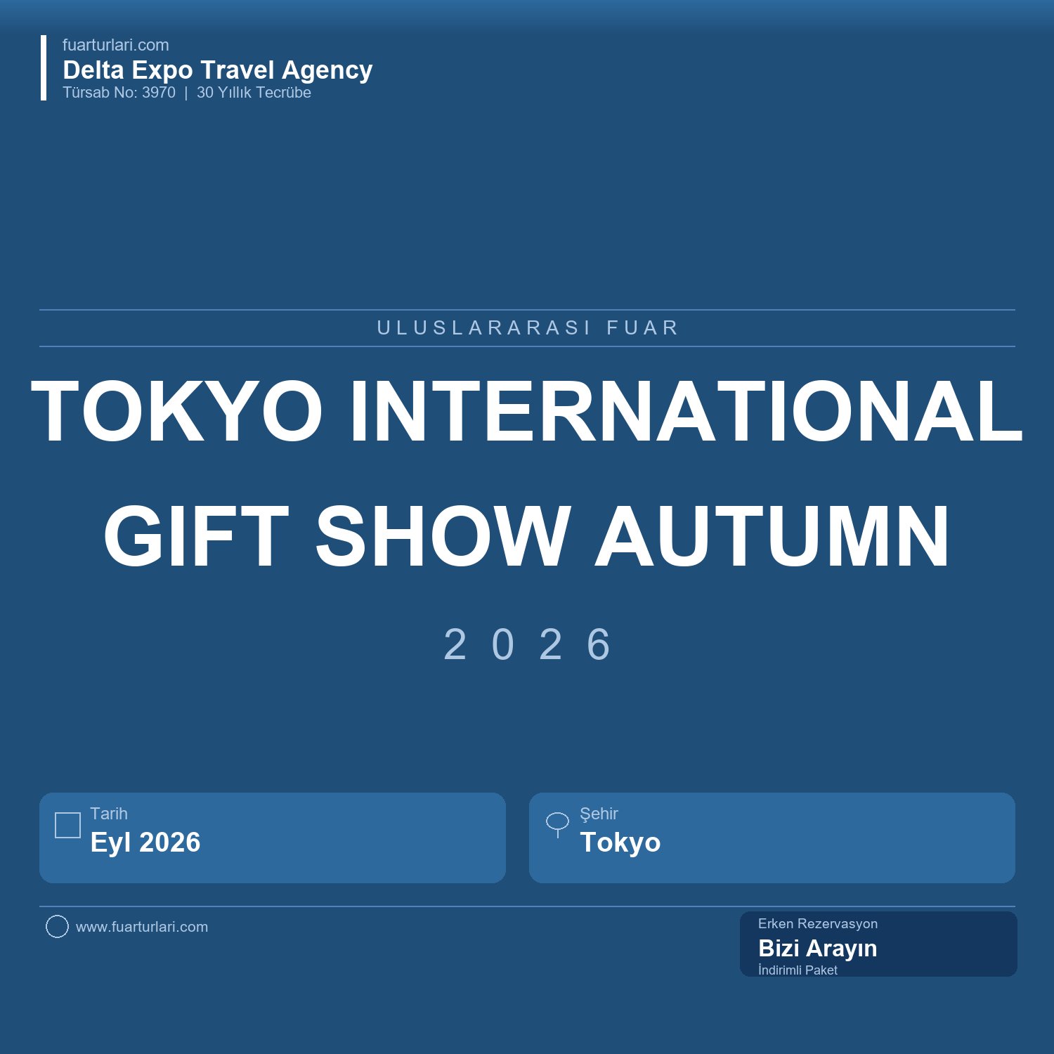 Tokyo International Gift Show Autumn 2026 - Fuar Salonu