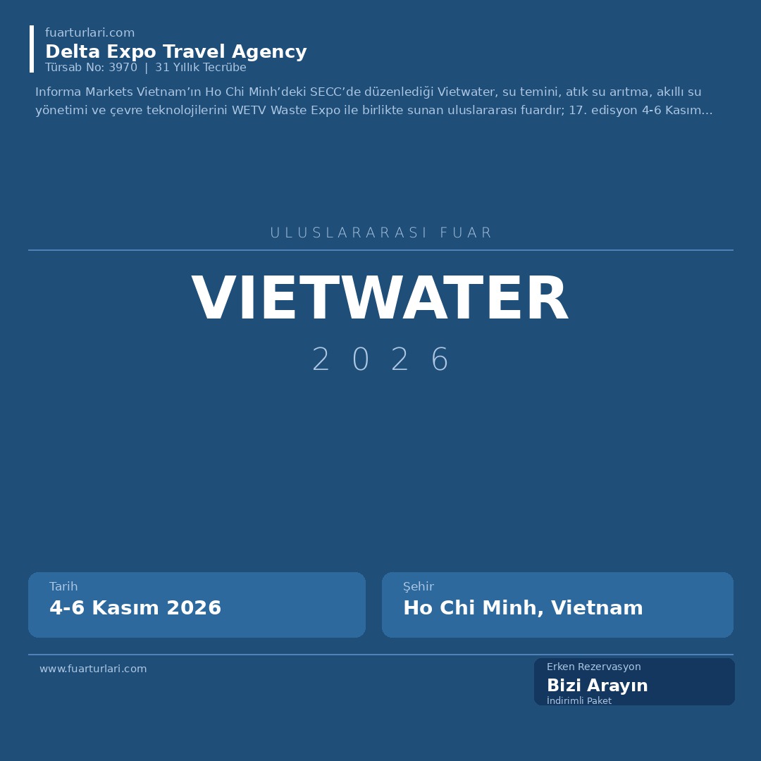 Vietwater 2026 - Fuar Salonu