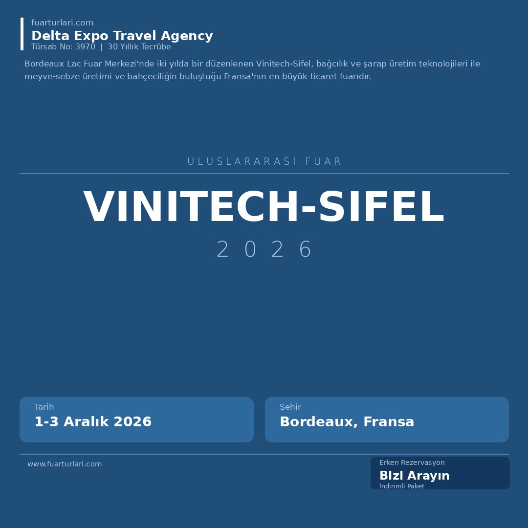 Vinitech-Sifel 2026 - Fuar Salonu