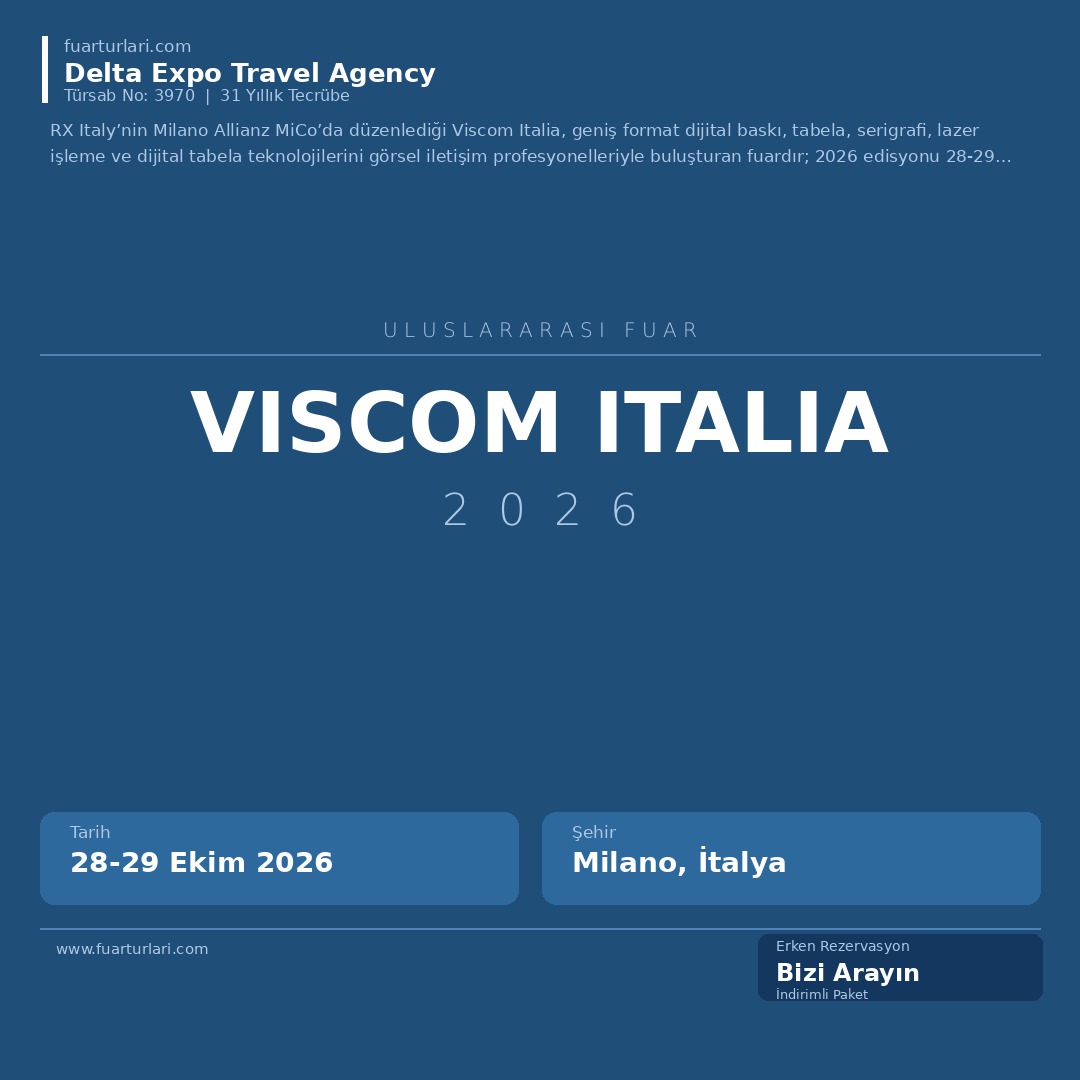VISCOM ITALIA 2026 - Fuar Salonu