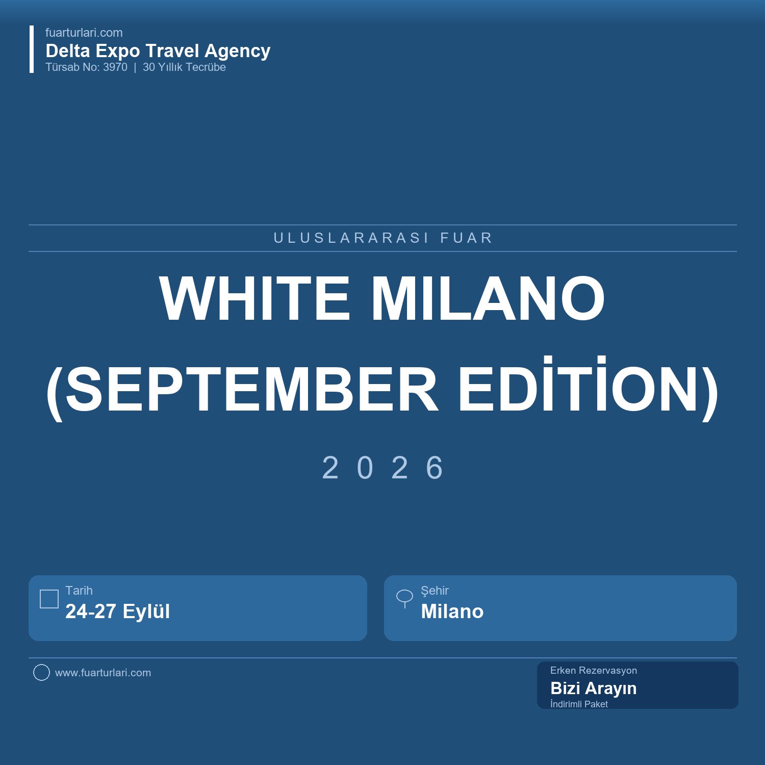 White Milano September Edition 2026 - Milano - Fuar Salonu