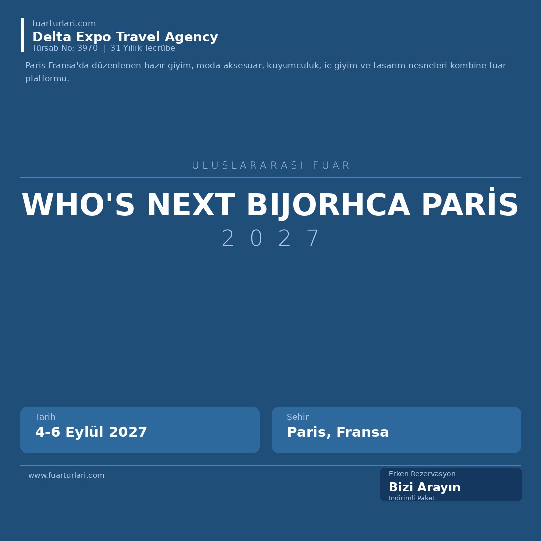 Who's Next Bijorhca Paris 2027-2 - Fuar Salonu