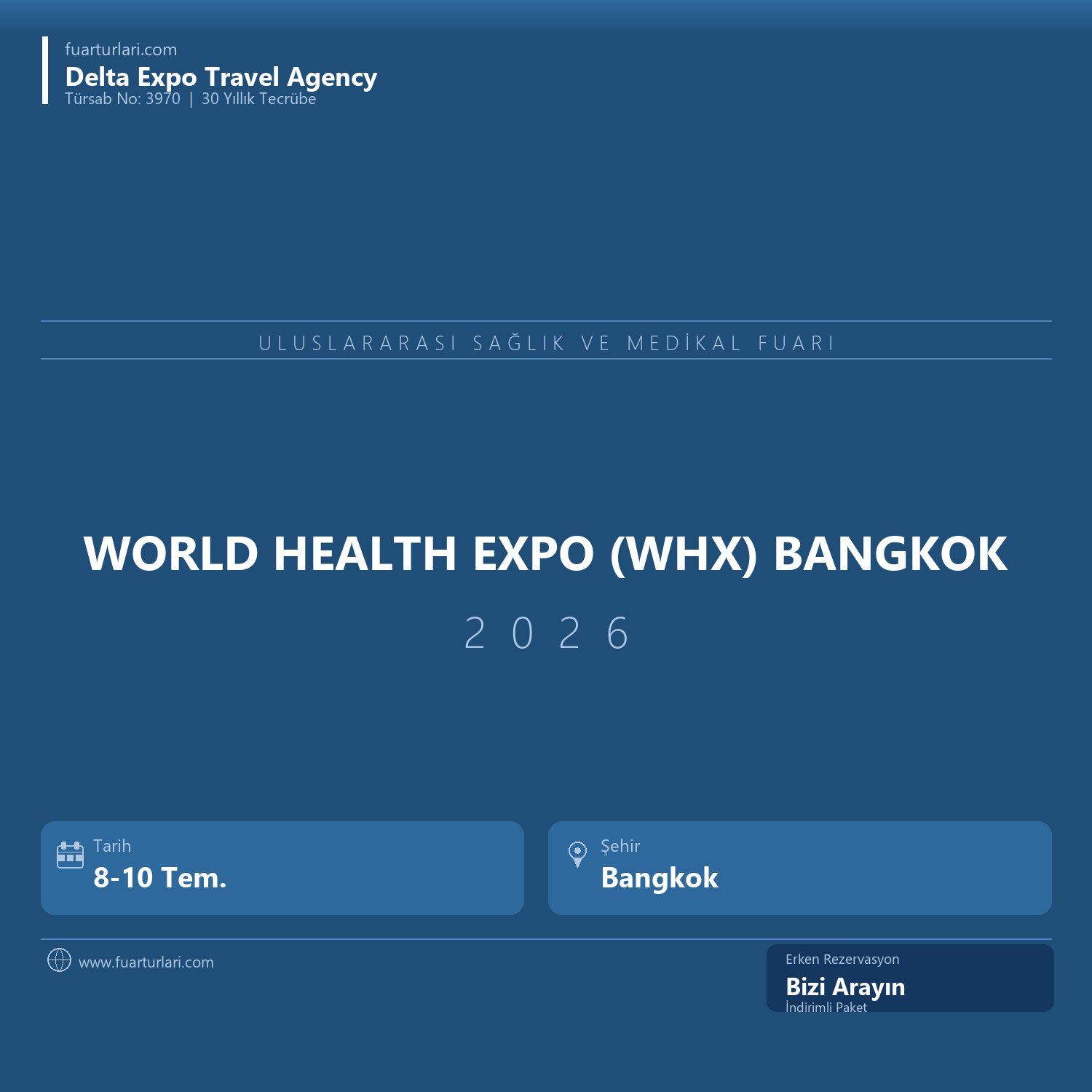 World Health Expo (WHX) Bangkok 2026 - Fuar Salonu
