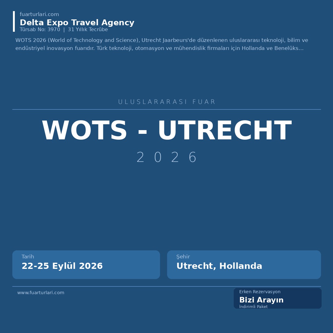 WOTS 2026 - Utrecht - Fuar Salonu