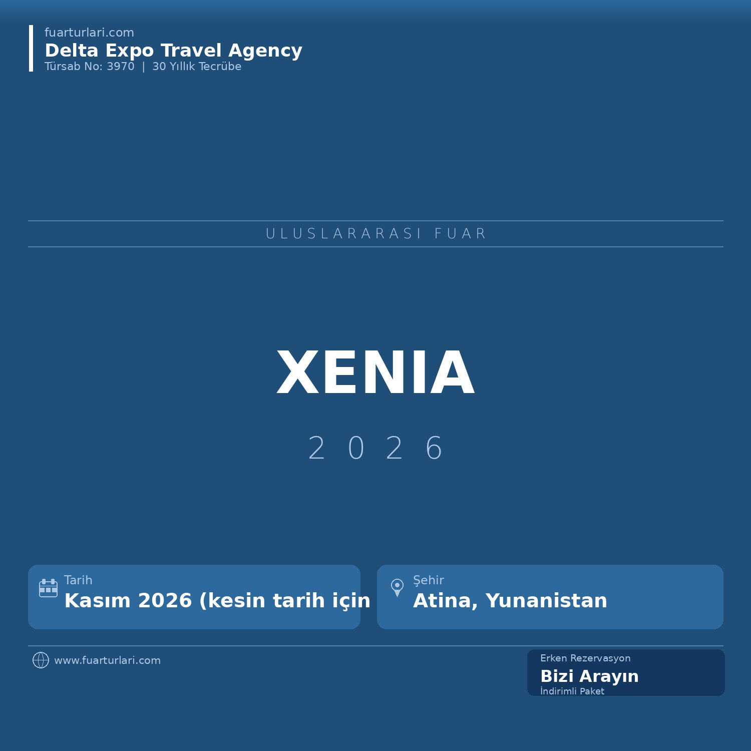 Xenia 2026 - Fuar Salonu