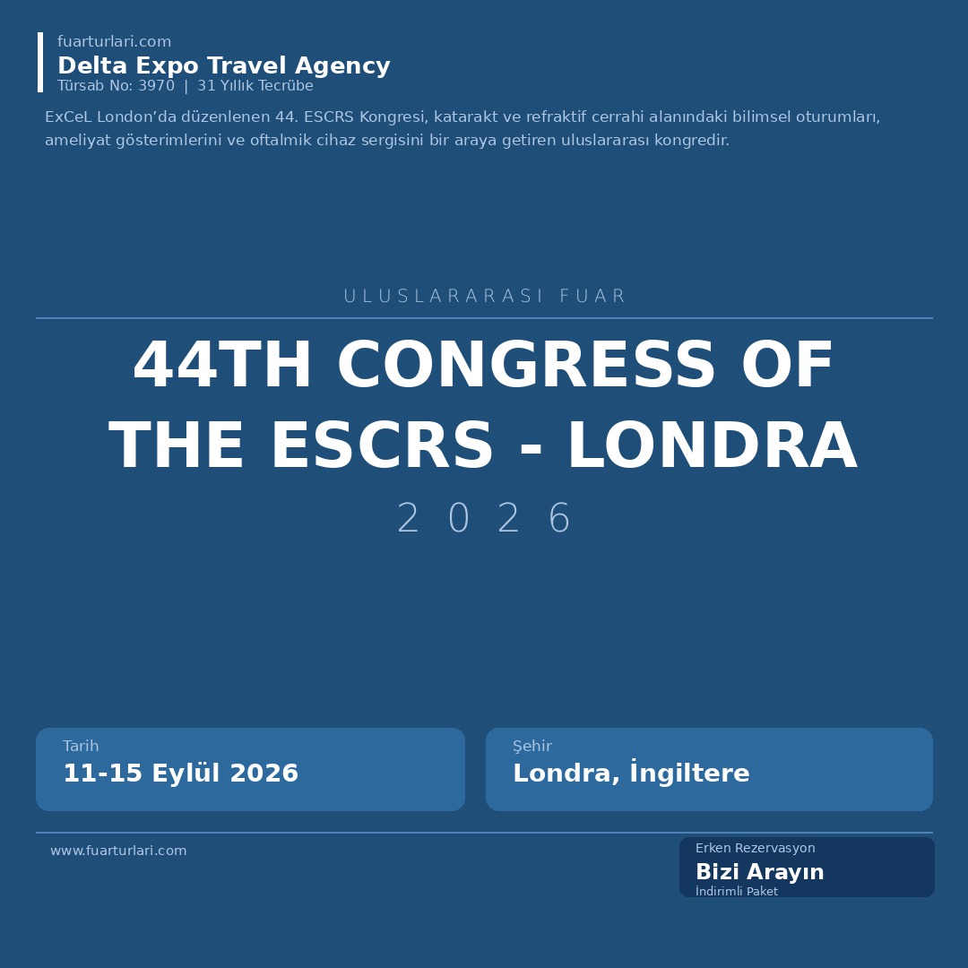 44th Congress of the ESCRS - Londra