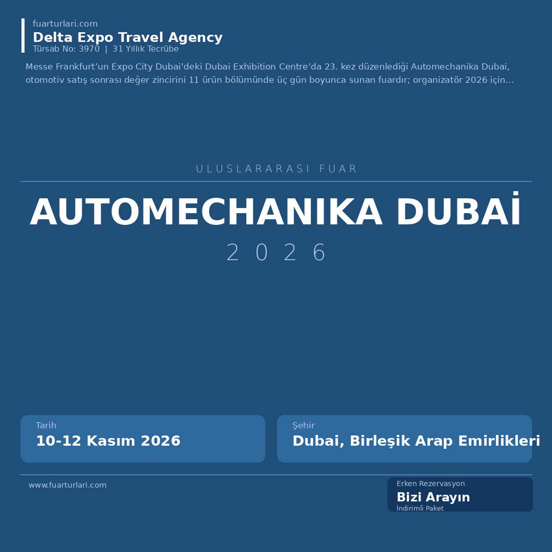 Automechanika Dubai 2026