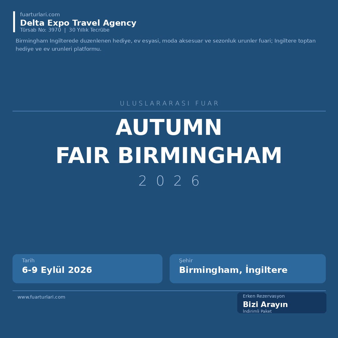 Autumn Fair Birmingham 2026