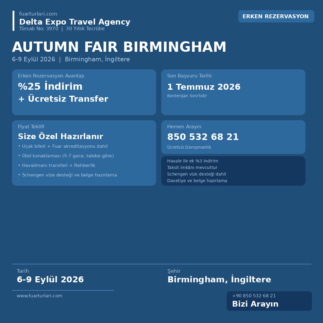 Autumn Fair Birmingham 2026