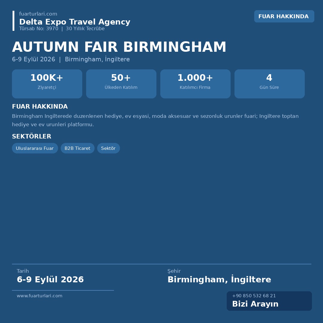 Autumn Fair Birmingham 2026