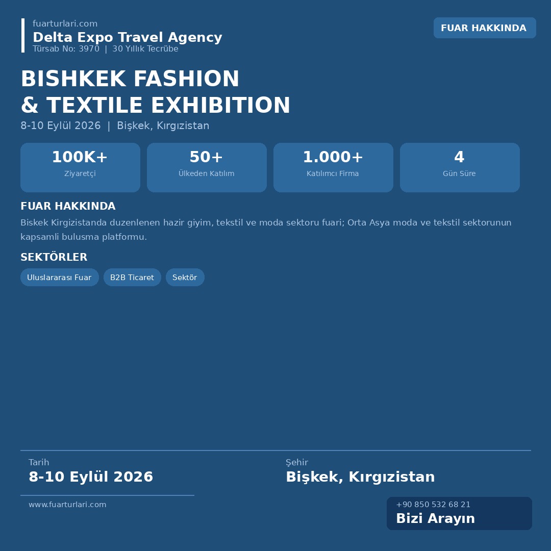 Bishkek Fashion & Textile Exhibition 2026