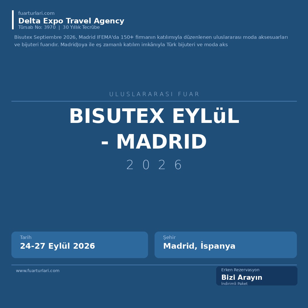 Bisutex Eylül 2026 - Madrid