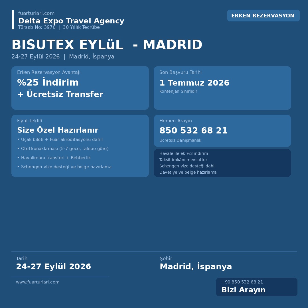 Bisutex Eylül 2026 - Madrid