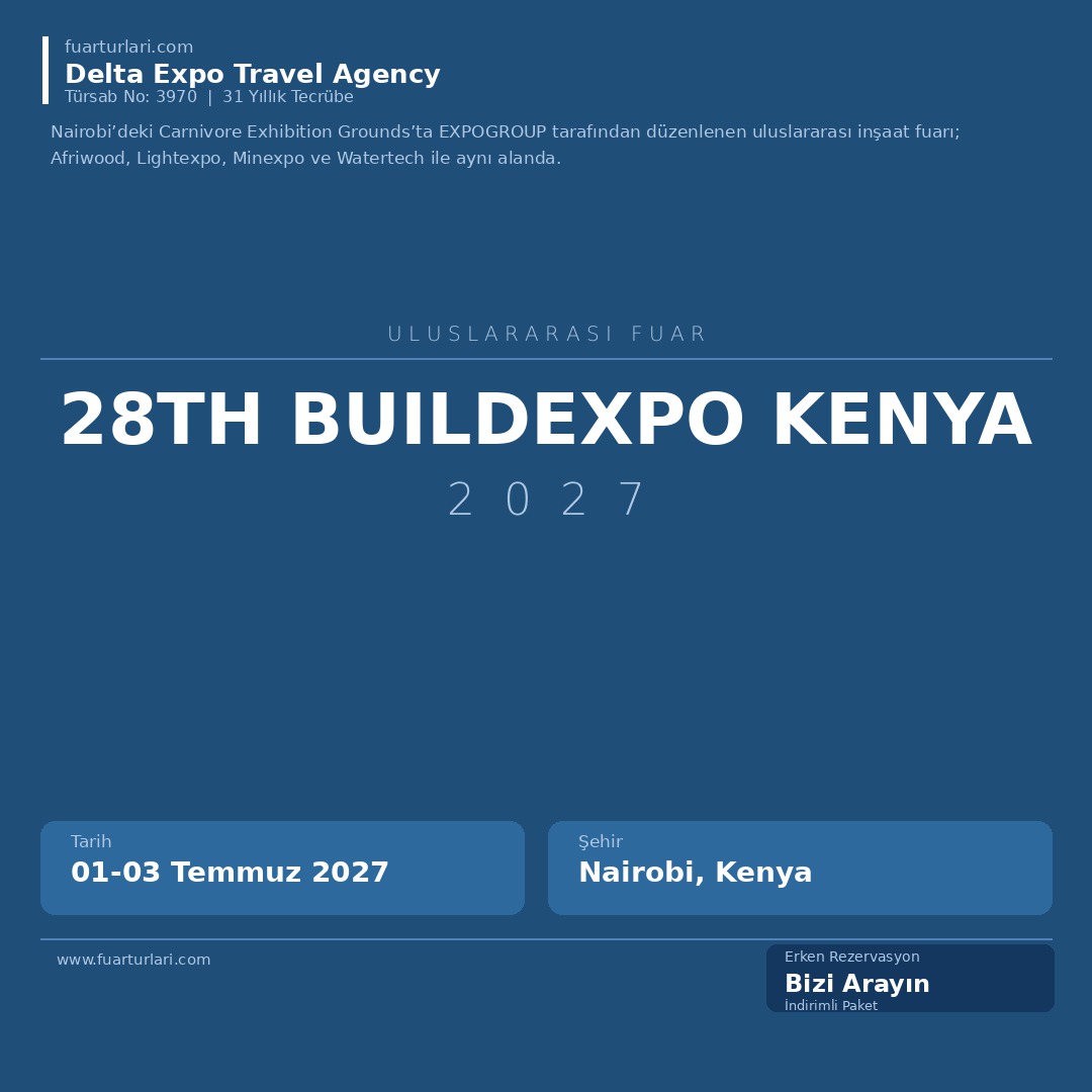 28th BuildExpo Kenya 2027
