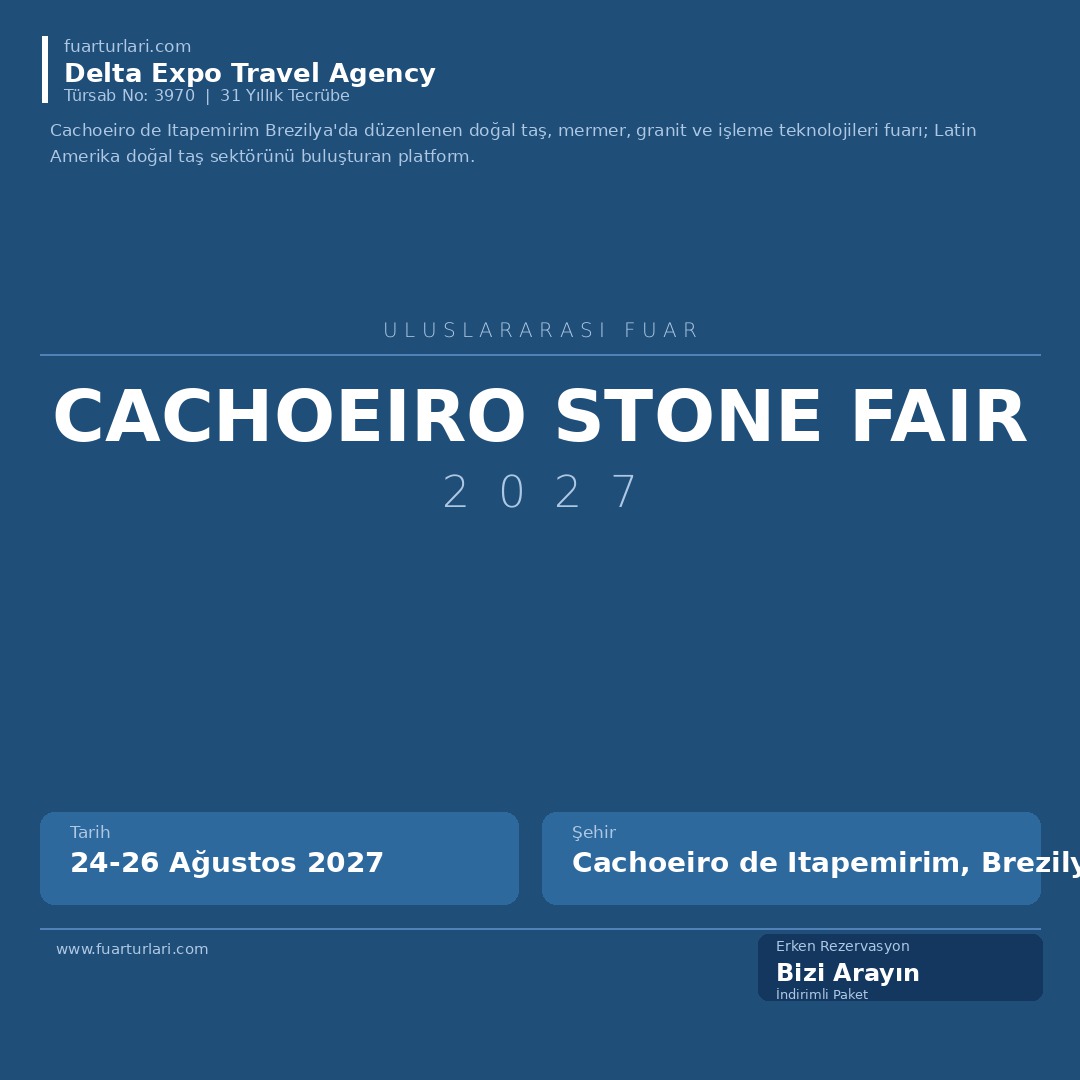 Cachoeiro Stone Fair 2027