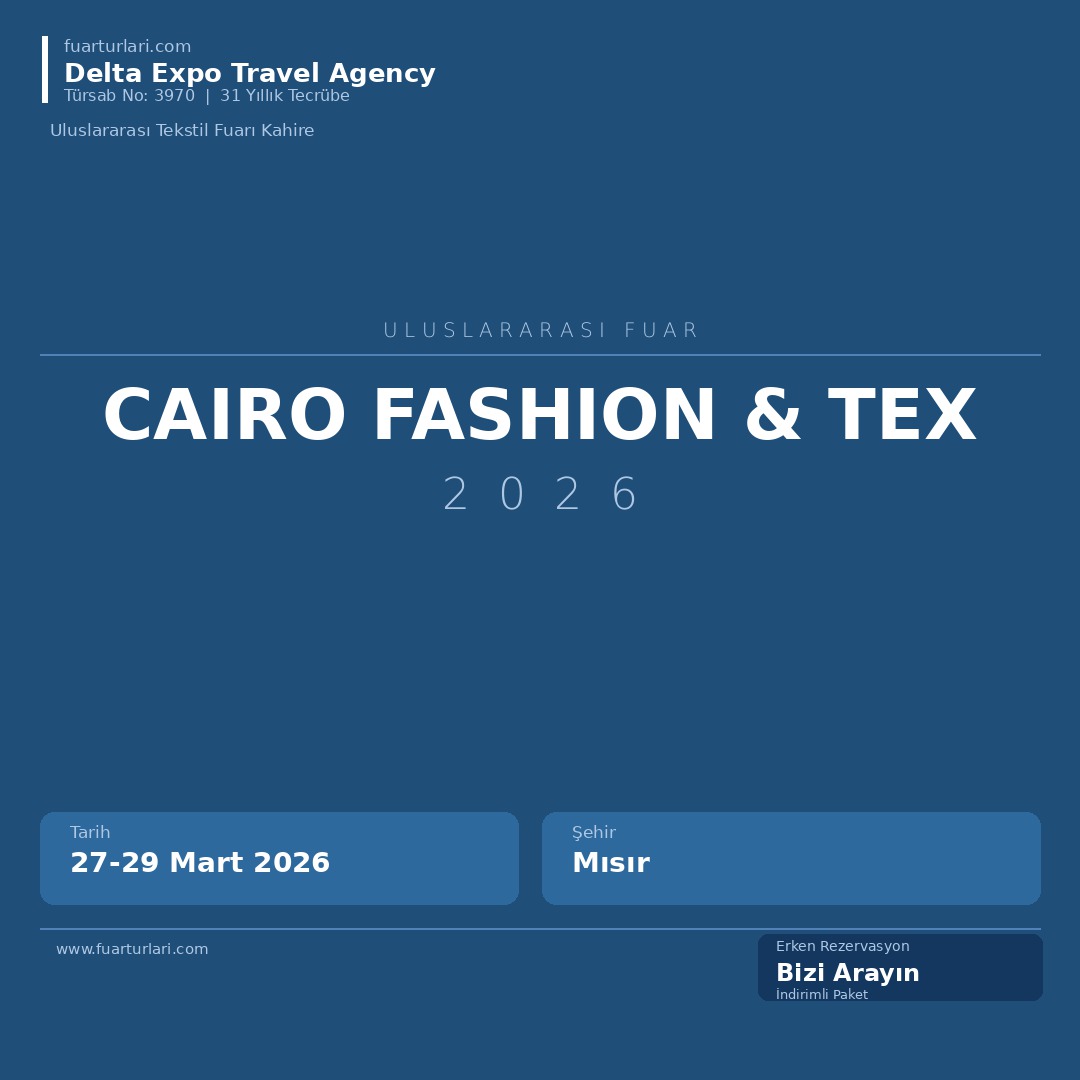Cairo Fashion & Tex 2026