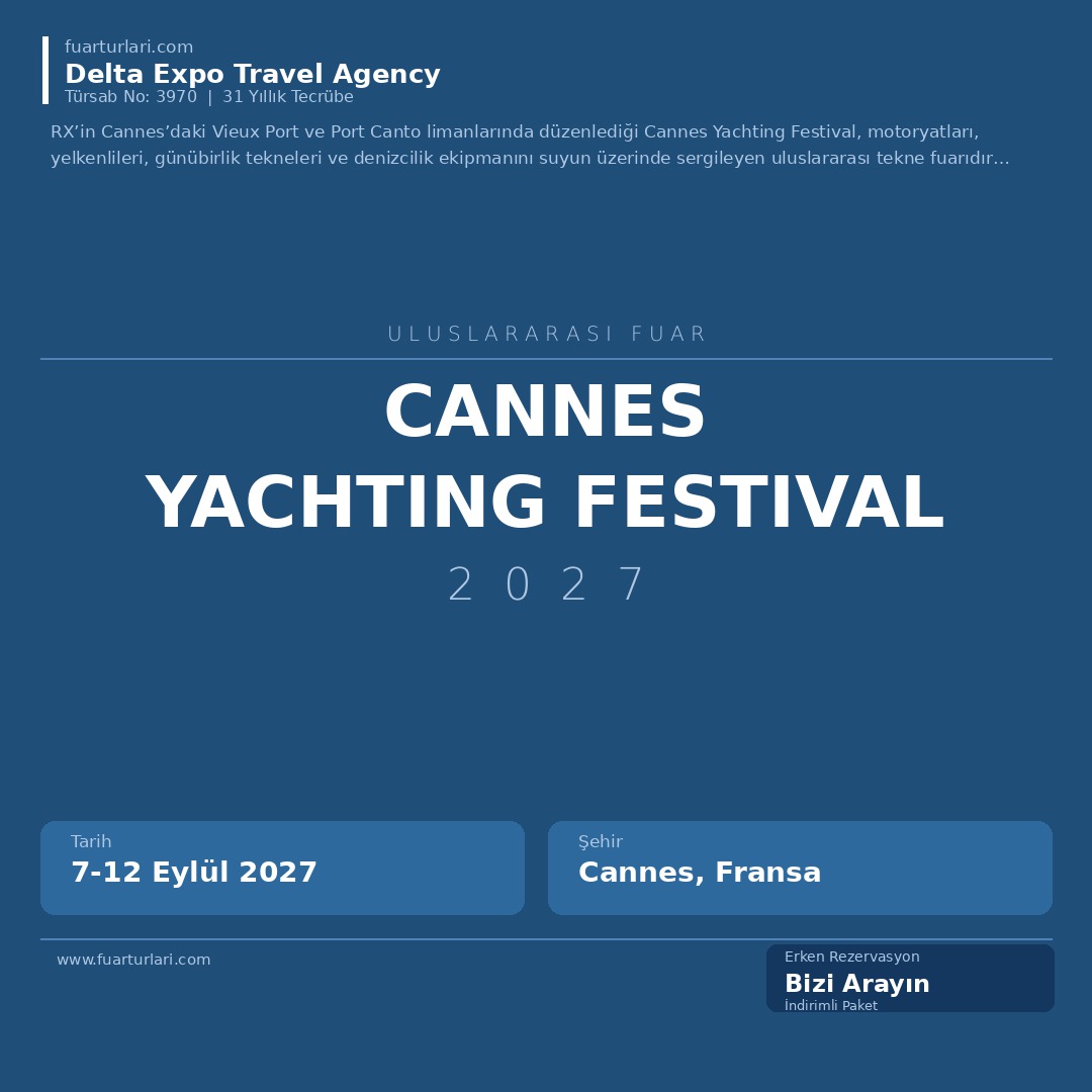 Cannes Yachting Festival 2027