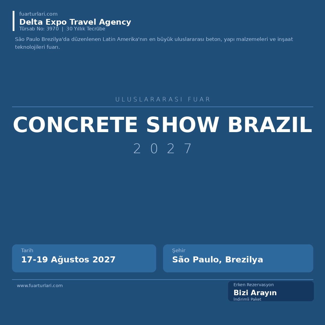 Concrete Show Brazil 2027
