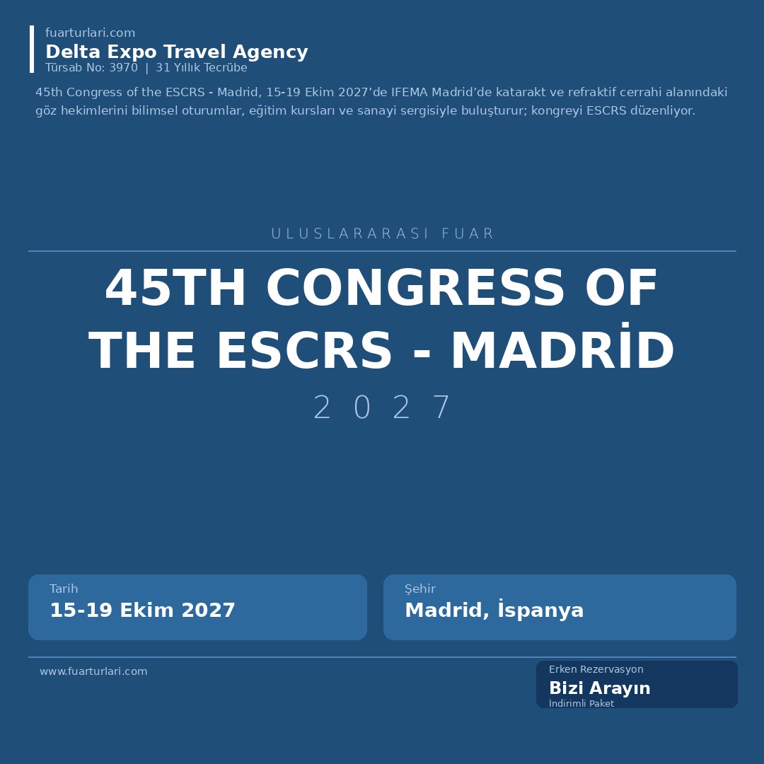 45th Congress of the ESCRS - Madrid