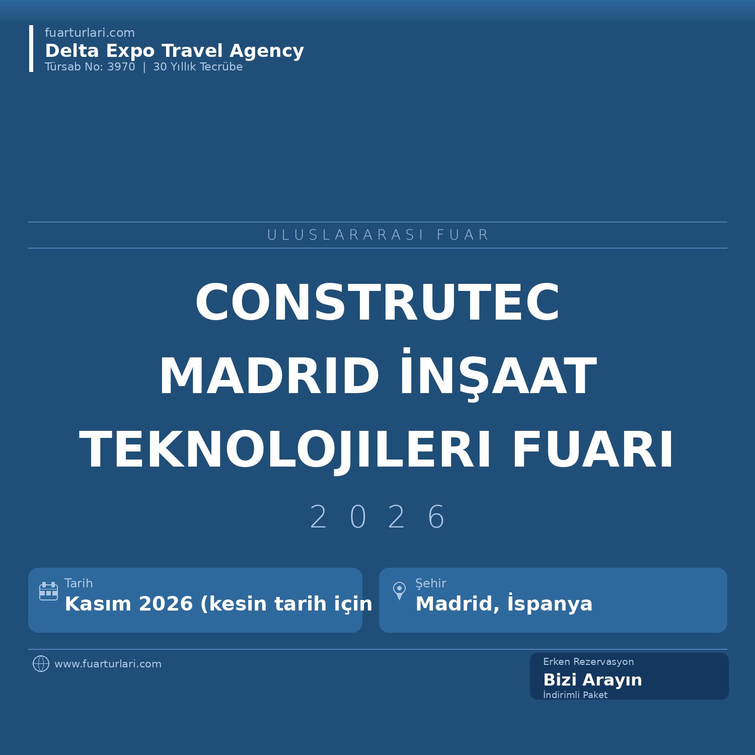 Construtec 2026 — Madrid İnşaat Teknolojileri Fuarı