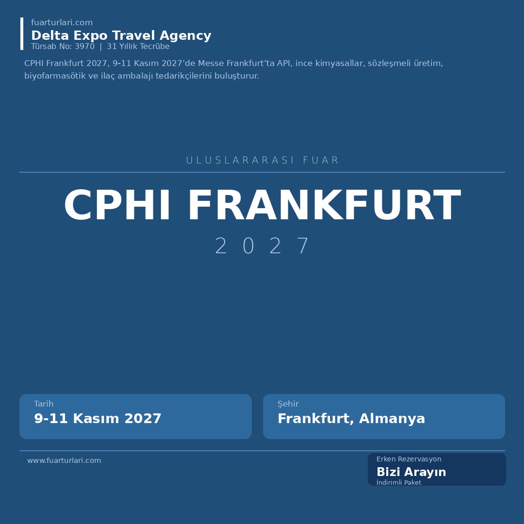 CPHI Frankfurt 2027