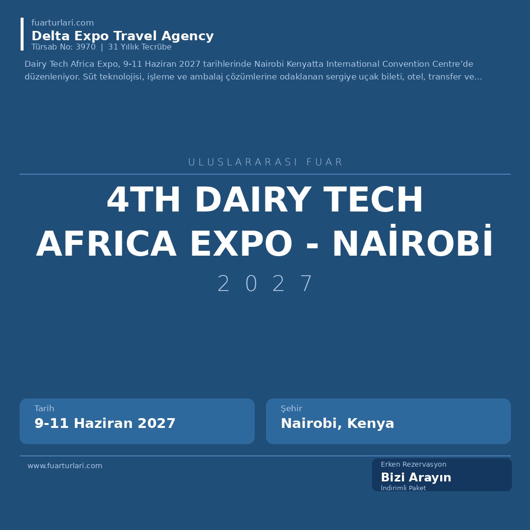 4th Dairy Tech Africa Expo 2027 - Nairobi