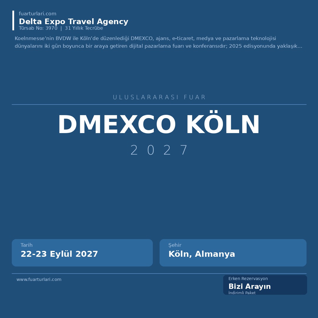 DMEXCO Köln 2027