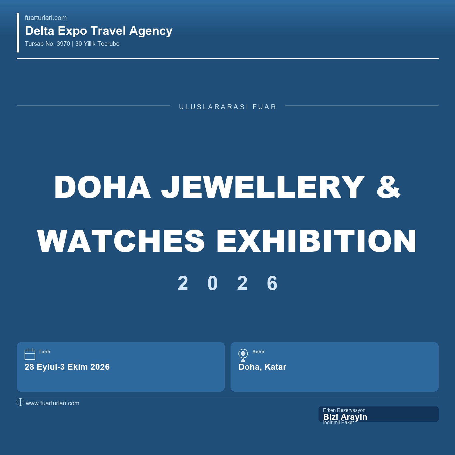 Doha Jewellery & Watches Exhibition 2026