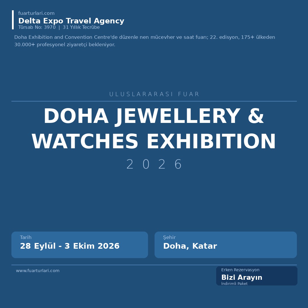 Doha Jewellery & Watches Exhibition 2026
