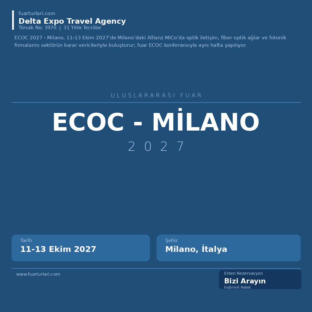 ECOC 2027 - Milano